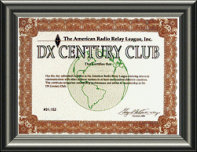 ARRL DXCC Award...