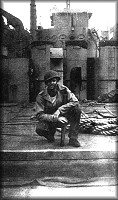 August 22, 1944 - Gerald on the hatch of the forward hole...