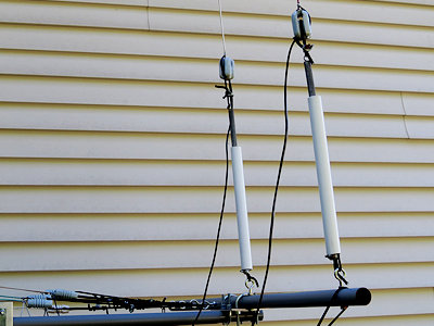 Inverted-L Feed-Points Showing Tension Springs Inverted-L Feed-Points Showing Tension Springs